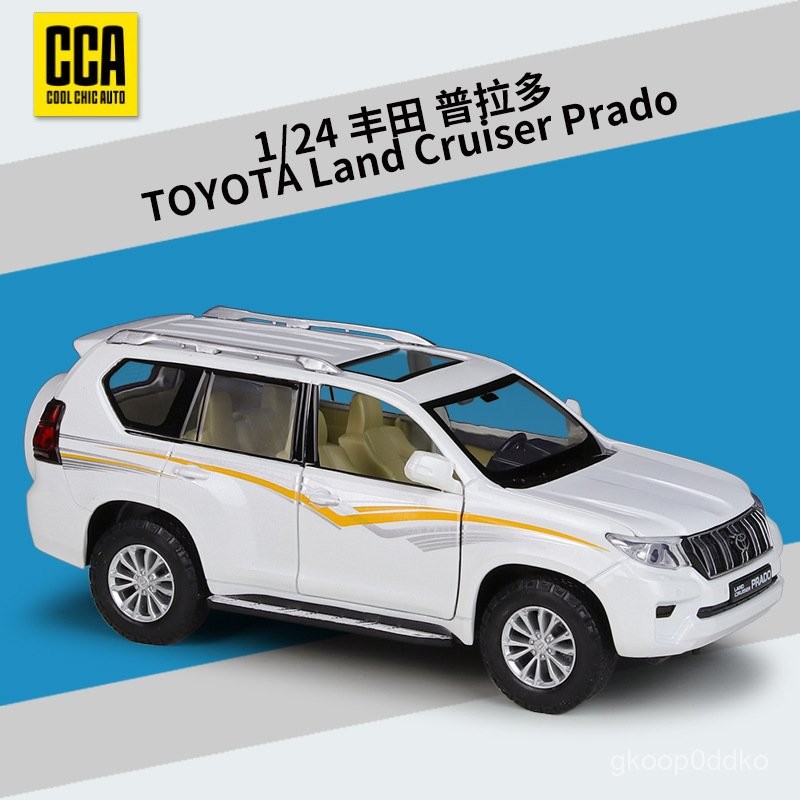 CCA124TOYOTA Toyota Prado SUV 1:1 Model Mobil Off-Road Paduan Selesai dengan Fungsi Suara dan Cahaya
