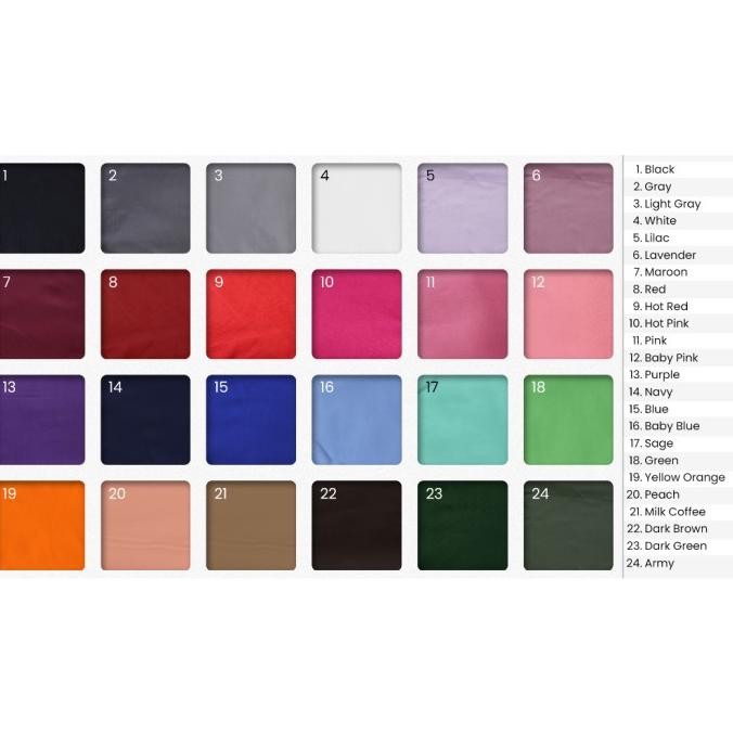 Seprai Set Katun Polos Warna Aesthetic 160x200/180x200/200x200 JM