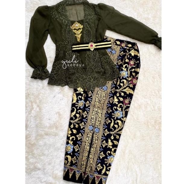 ''Terlaris" Set Kebaya Bali Jadi Bordir Premium | Kebaya Encim Murah