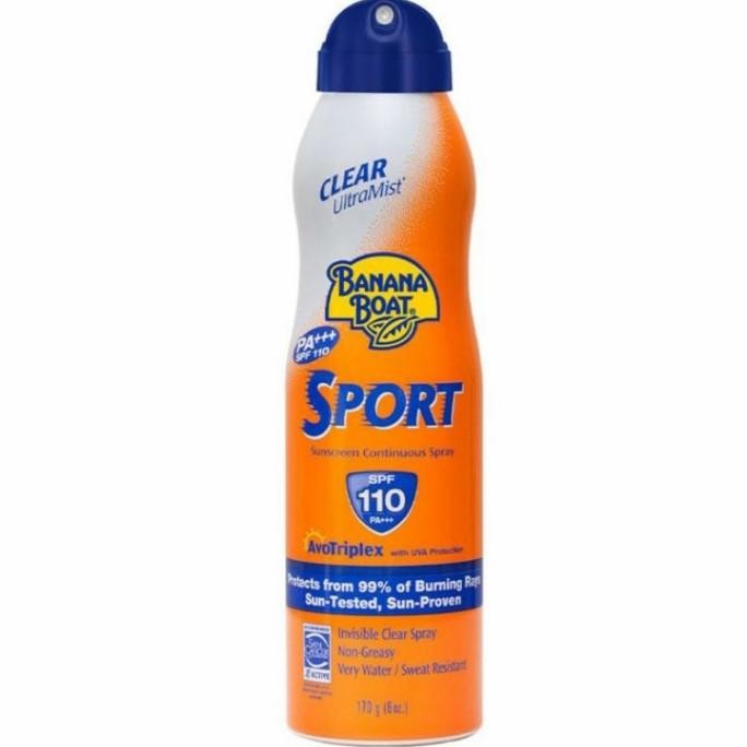 Sale Banana Boat Sport Clear Ultramist Sunscreen Spray Sunblock Spf110 170G