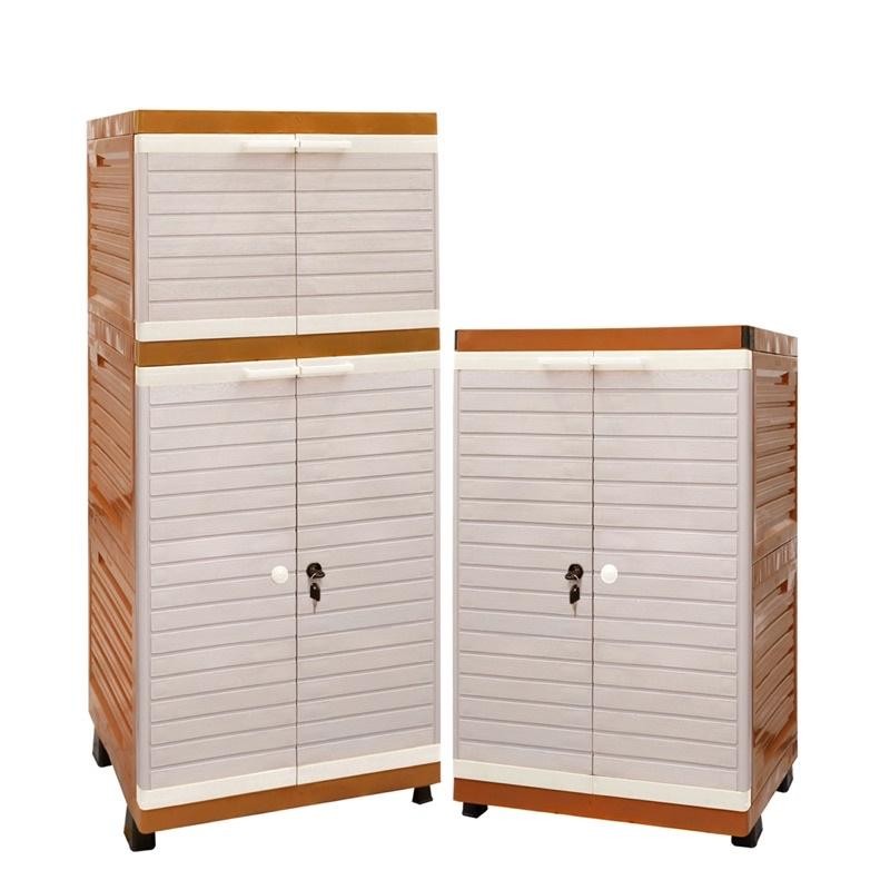 Lemari Pakaian Plastik Pakai Kunci 3 Susun Kokoh dan Kuat