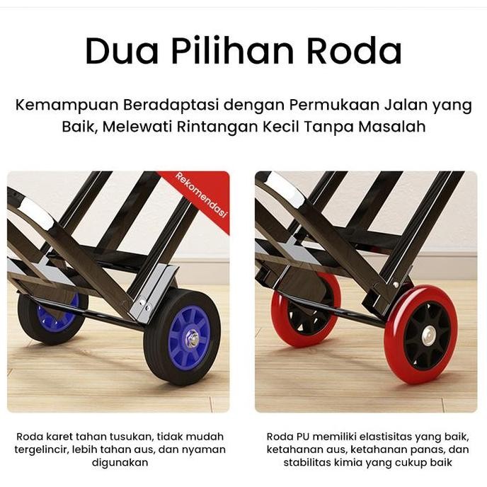 Troli Lipat 100 kg / 120 kg / 180 kg  Trolley Lipat Serbaguna/ Trolley /Barang Serbaguna Luggage Car