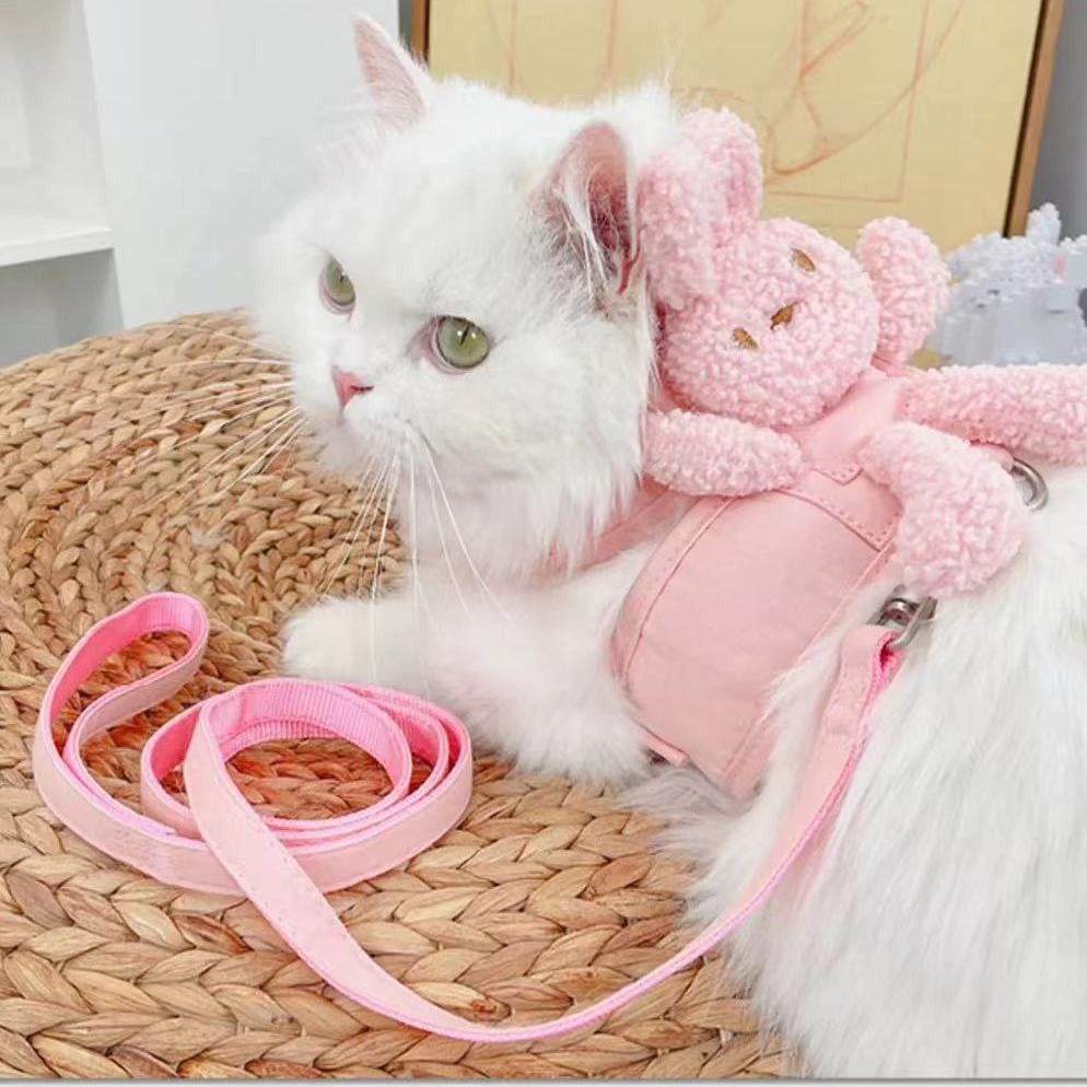 [Tail Planet] [COD] Tali kekang kucing model rompi, tali kekang kucing, tali kekang kucing anti putu