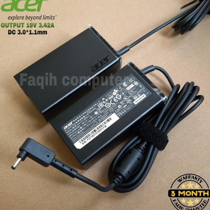 Produk Baru Adaptor Charger Laptop Acer Aspire 5 A514-52 A514-54 A514-54K 65W ORI