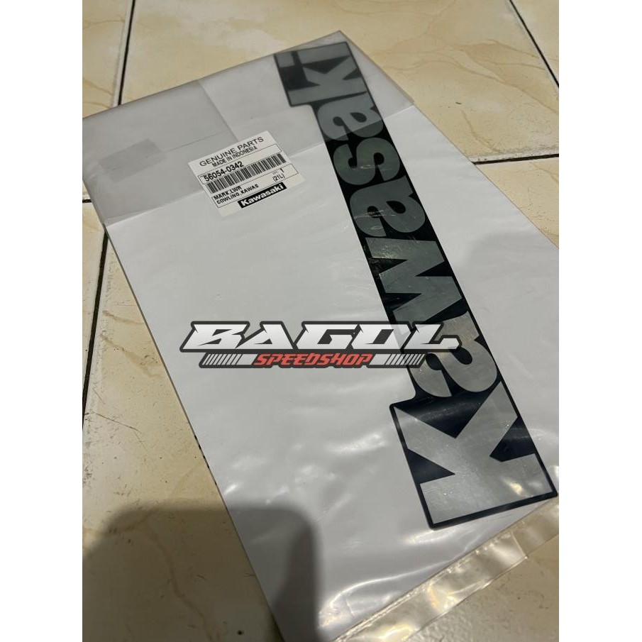 Stiker Striping Fairing Bawah Biru Navy Ninja Rr Old Ori