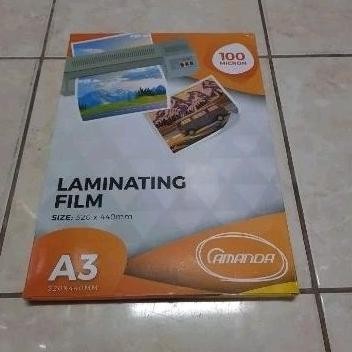 

Wd-54 (10 Lembar) Plastik Laminating A3 Amanda 100 Micron