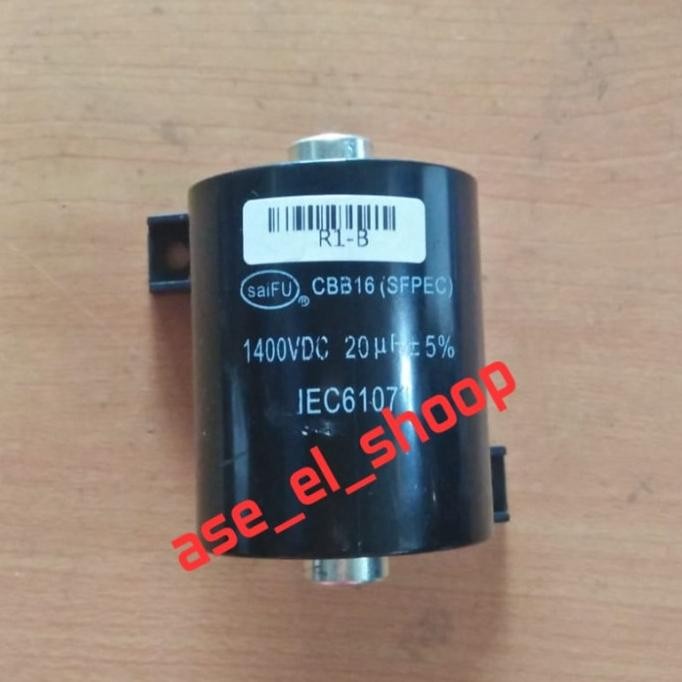 Kapasitor 20Uf 1400Vdc New Stok