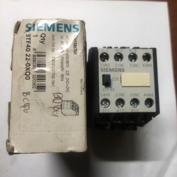 3Tf40 22-0X Contactor Siemens 220V New Stok
