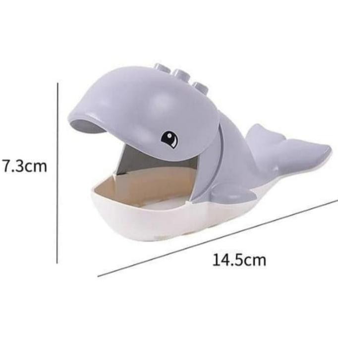 DUPLO ANIMAL LEGO MINIFIGURE BIG WHALE BINATANG IKAN PAUS PUTIH ABU