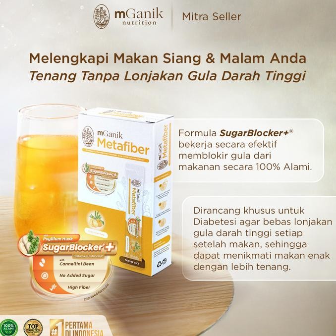 

[FREE EMAS] MGANIK METAFIBER YUZU MINUMAN SEHAT DIABETES HERBAL ALAMI BPOM HALAL [3 BOX = 21 SACHET]