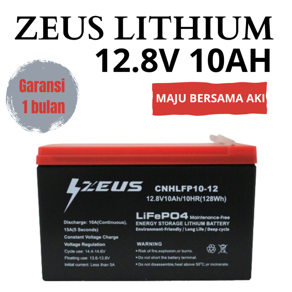 Aki Lithium ZEUS 12.8v 10Ah Mainan Anak