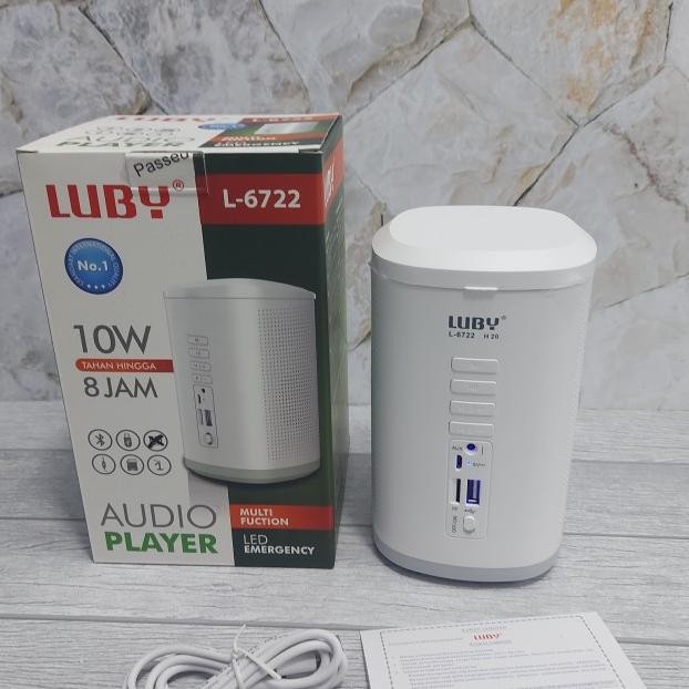 Lampu Belajar Lampu Emergency Peaer Bluetooth Lampu Luby L6722