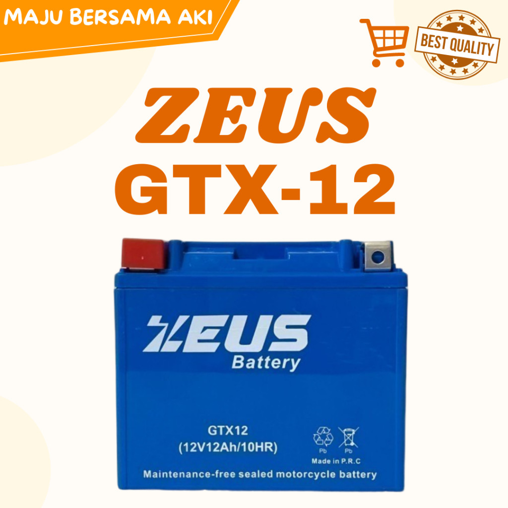 Aki Motor Piaggio LX 4T , MP3 , X9 GTX12 Aki Gel Aki Kering Zeus High