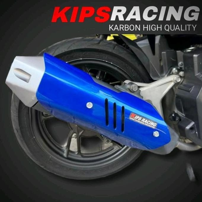 TUTUP KNALPOT VARIO NEW WARNA ZT / TUTUP KNALPOT VARIO 125 150 ANTI PECAH BAHAN KUAT TAMENG KNALPOT 