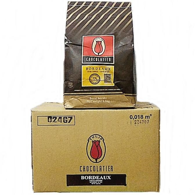 

BARU TULIP BORDEAUX COKLAT BUBUK 2.5 KG / DARK COCOA PREMIUM 2.5KG