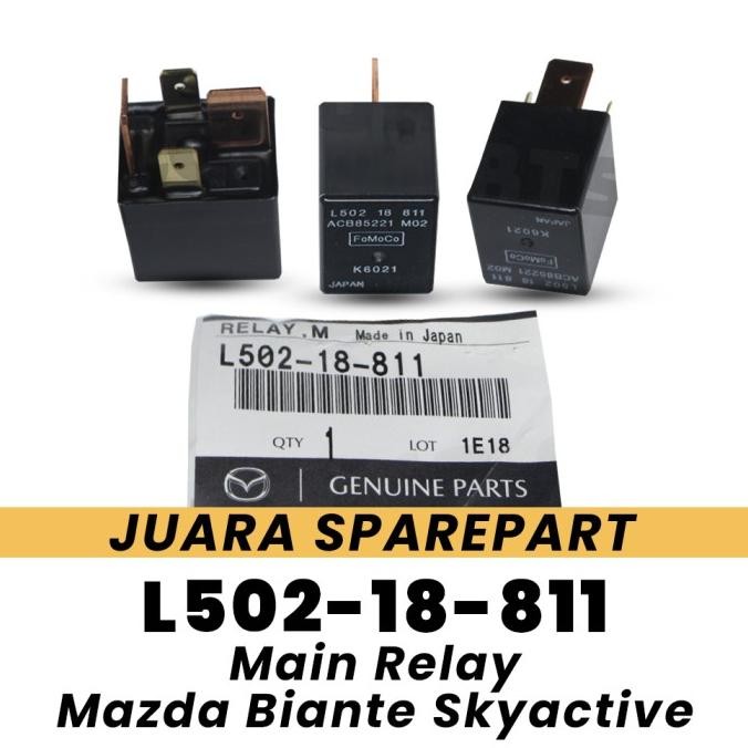Relay Kaki 4 Mazda Biante Skyaktive L50218811 Relay Main Mazda Biante New Stok