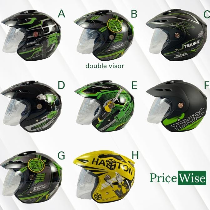 $$$$] Helm Half Face Tekiro Ryu Hasston Original