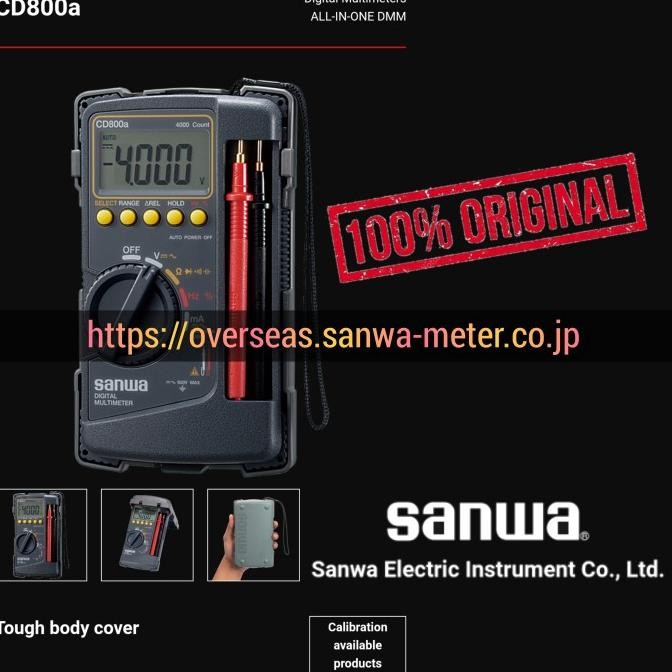 Original Sanwa Cd800A Digital Multimeter Cd-800A / Avo Meter Cd 800A Cd 800 A Co