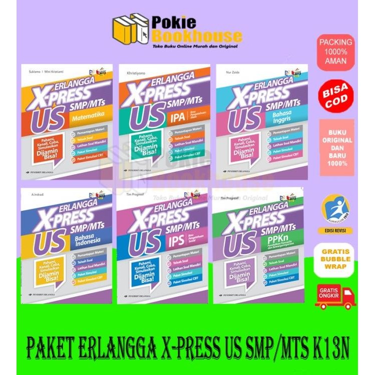 

BEST SELLER PAKET ERLANGGA X-PRESS US SMP/MTS 6 BUKU K13N - ERLANGGA