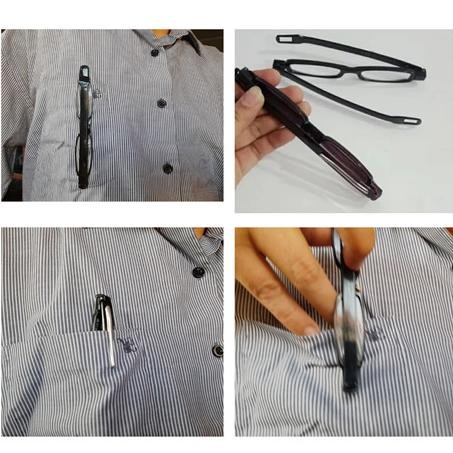 Terbaru Kacamata Baca Lipat Mini Pulpen 113104