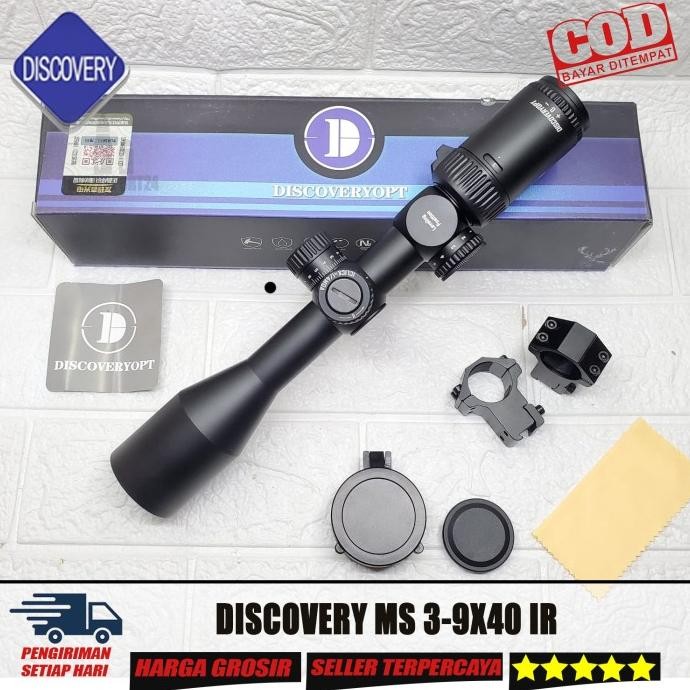 Terlaris Telescope Discovery MS 3-9X40 IR LOCK TURRET Discovery 3-9X40 IR Lampu Lensa Jernih Reticle