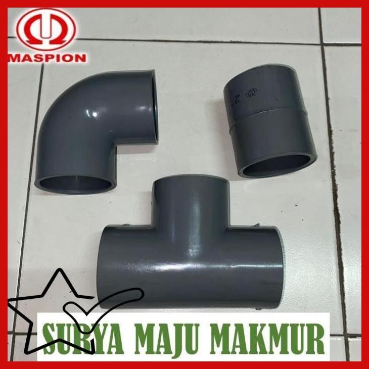 [SMM] SAMBUNGAN PIPA 2 INCH MASPION AW KENI 2 INCH TEE 2 INCH SOK 2 INCH MASPION AW L T ELBOW LBO