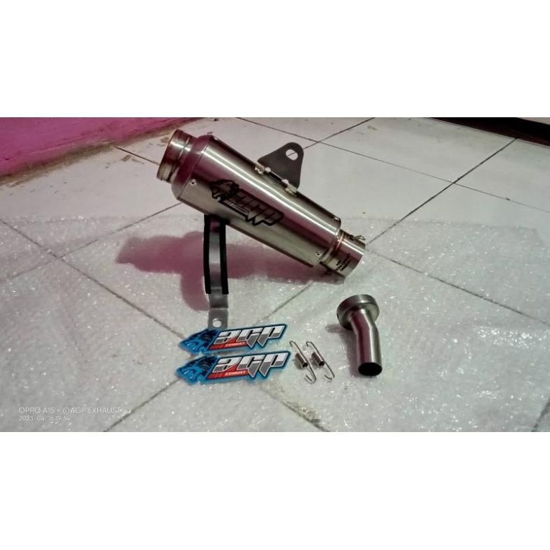 Dh-68 Knalpot Motor Silincer Original Agp Exhaust Type 01 Titan All Matic Dan Manual Inlet 50