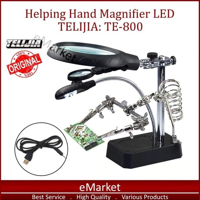

Sale! Penjepit PCB LED TELIJIA TE-800 ORIGINAL / Holder Kaca Pembesar Lampu