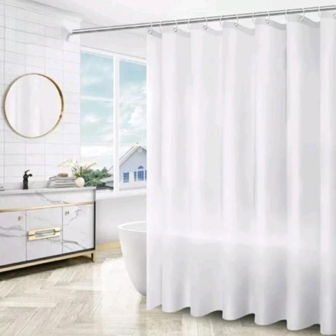 Shower Curtain Kamar Mandi 200 X 200 cm Tirai Kamar Mandi 200x200 BARU