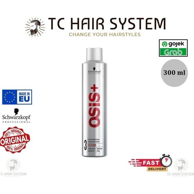 tersedia pomade spray osis+ 3 session extreme hold hair spray osis 300 ml