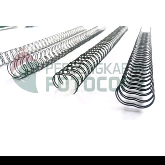 

ready Spiral Kawat jilid/Ring Kawat Jilid, ECERAN 3:1 (25) LOOPS ISI 100pcs murah