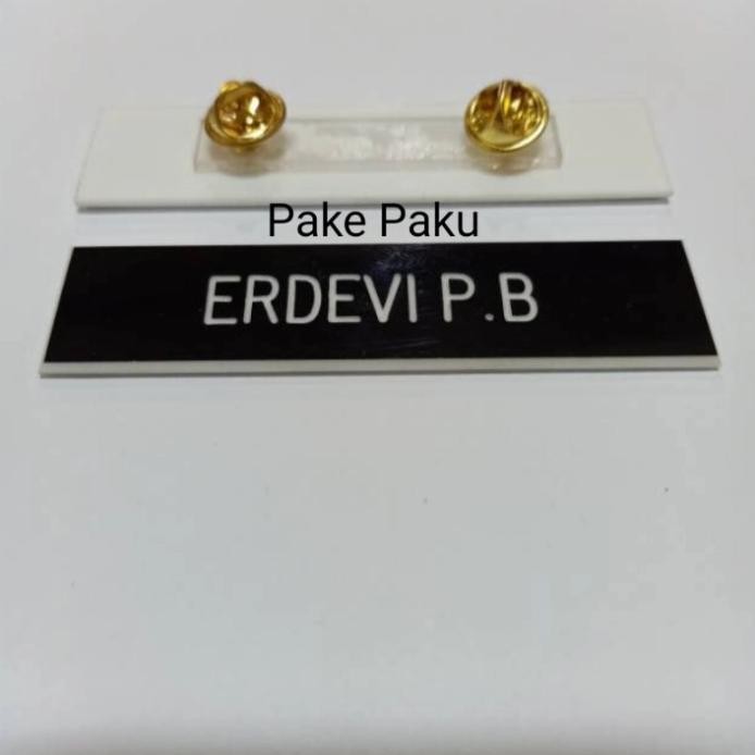 

ready NameTag Papan Nama Dada Grafir PDH TNI/POLRI murah