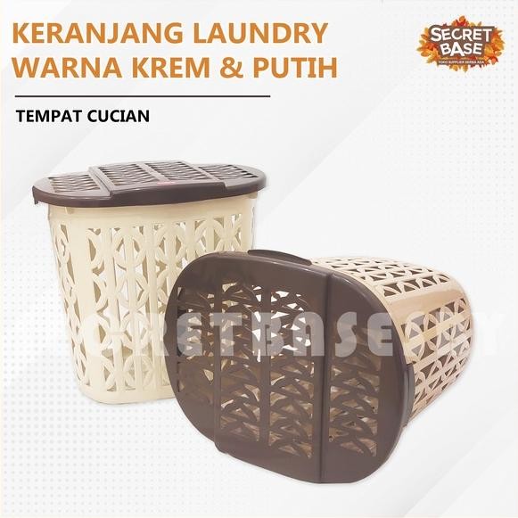Terlaris Keranjang Laundry - Keranjang Baju / Keranjang Pakaian Tutup Plastik Tinggi Serbaguna