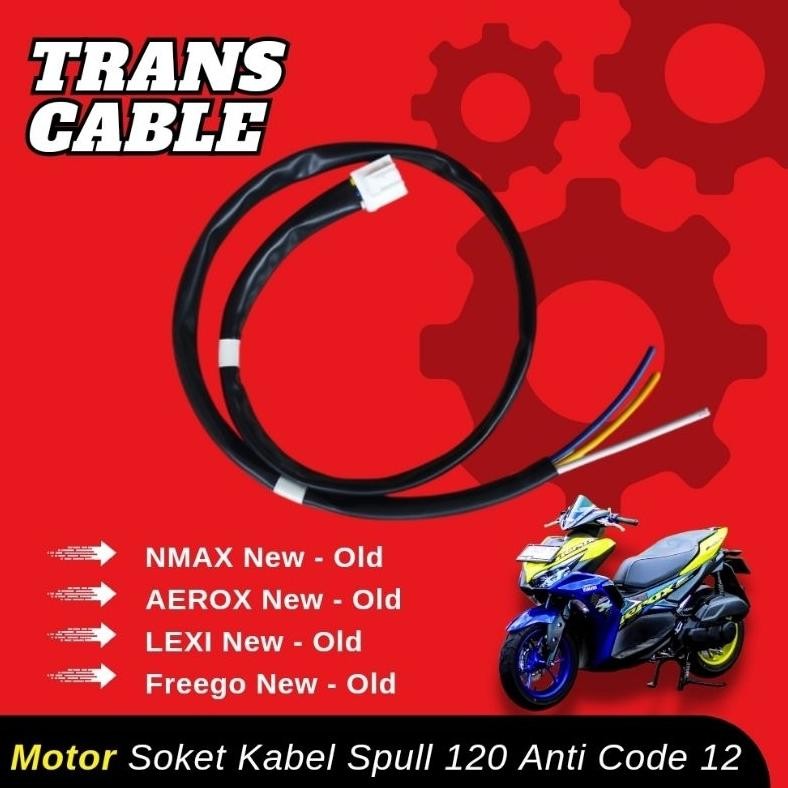 Soket kabel Spull Aerox Lexi Nmax Anti Kode 12 ORIGINAL murah