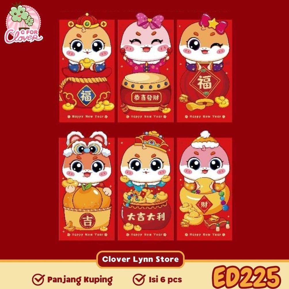

ad-3 ANGPAO 3D PANJANG IMLEK TAHUN ULAR ISI 6 PCS chinese new year snake year 2025 Viral