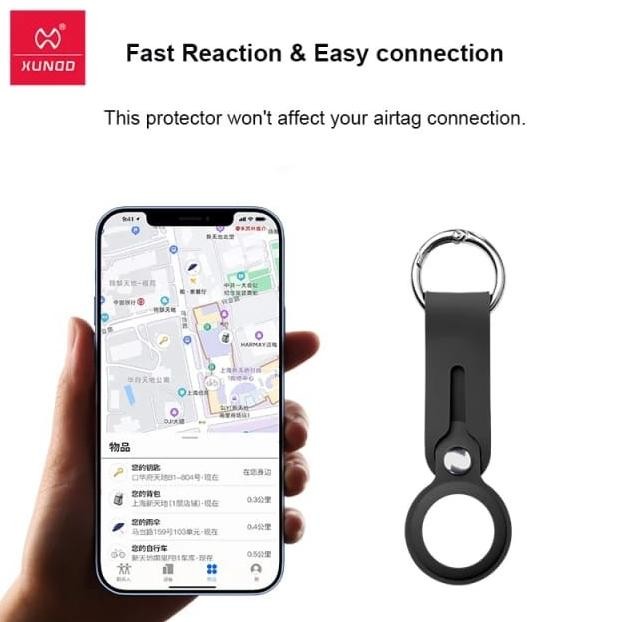 CASE AIRTAG APPLE XUNDD ORIGINAL GANTUNGAN AIRTAGS SILICONE HOLDER murah