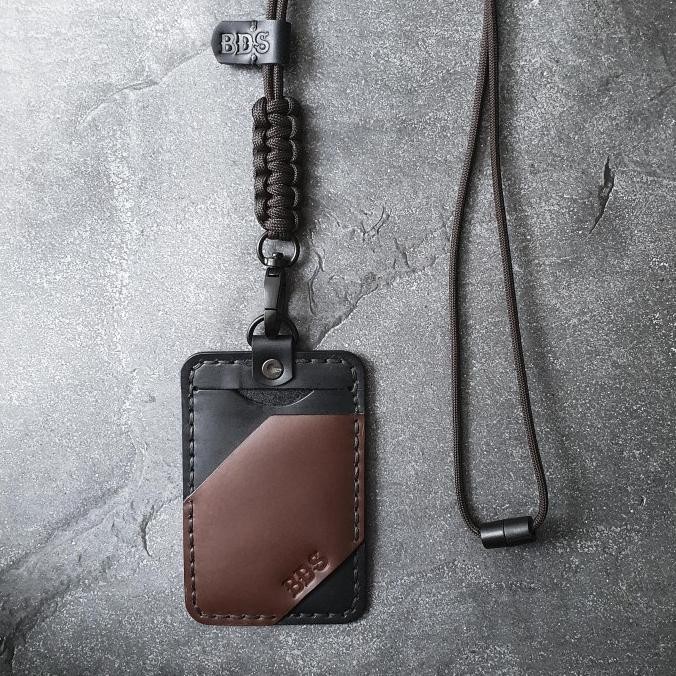 

ready BDS - Salvo - Leather ID card Holder and paracord lanyard murah