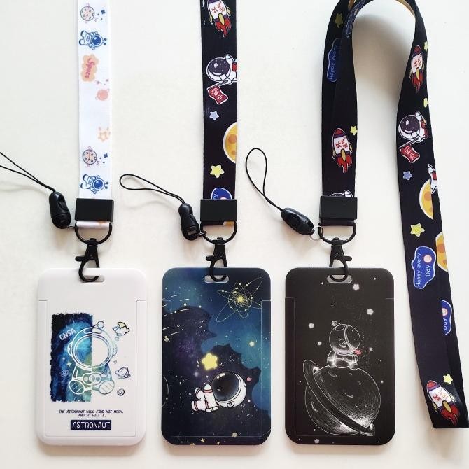 

ready ID Card Holder Name Tag Lanyard / Kalung Kartu Astronaut Space Nasa 3 murah