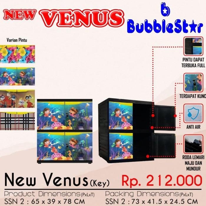 Lemari Plastik Pakaian Susun Bubble Star VENUS