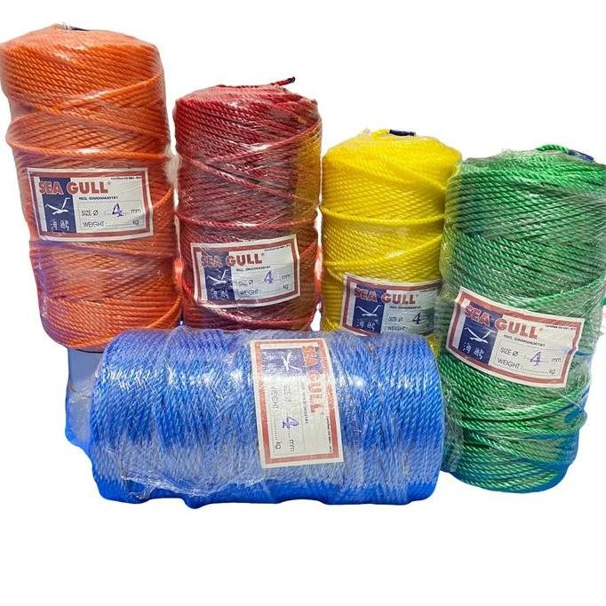 

Tali Tambang Pe 4Mm Panjang 200M Merek Seagull/Tambang 4Mm Seagull Co