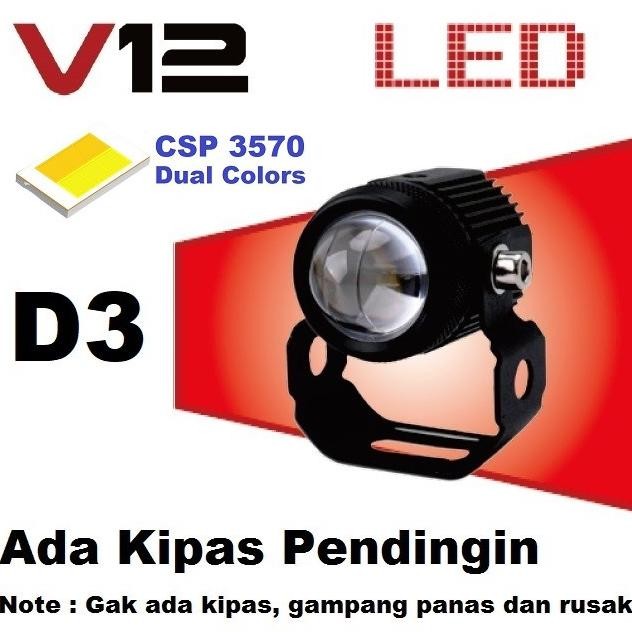 LAMPU SOROT TEMBAK LASER GUN MINI LED V12 D2 D3 MOBIL MOTOR LASERGUN