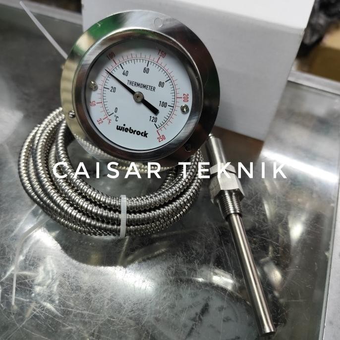 Thermometer Kapiler 2.5" Inch 120C Wiebrock Stainless Co