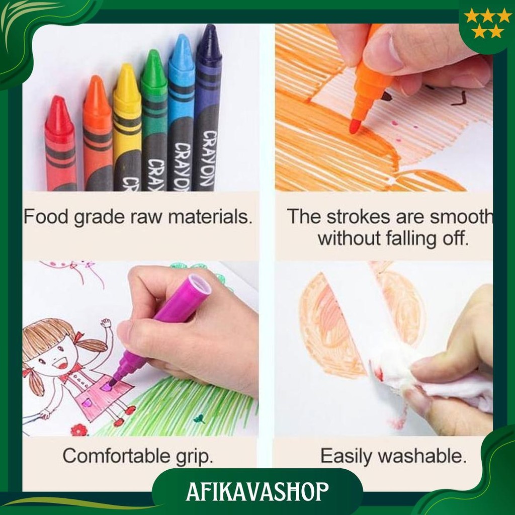 

Crayon Set 208Pcs / Krayon Mewarnai Anak 208Pcs / Pensil Warna Set 208Pcs Gratis Ongkir