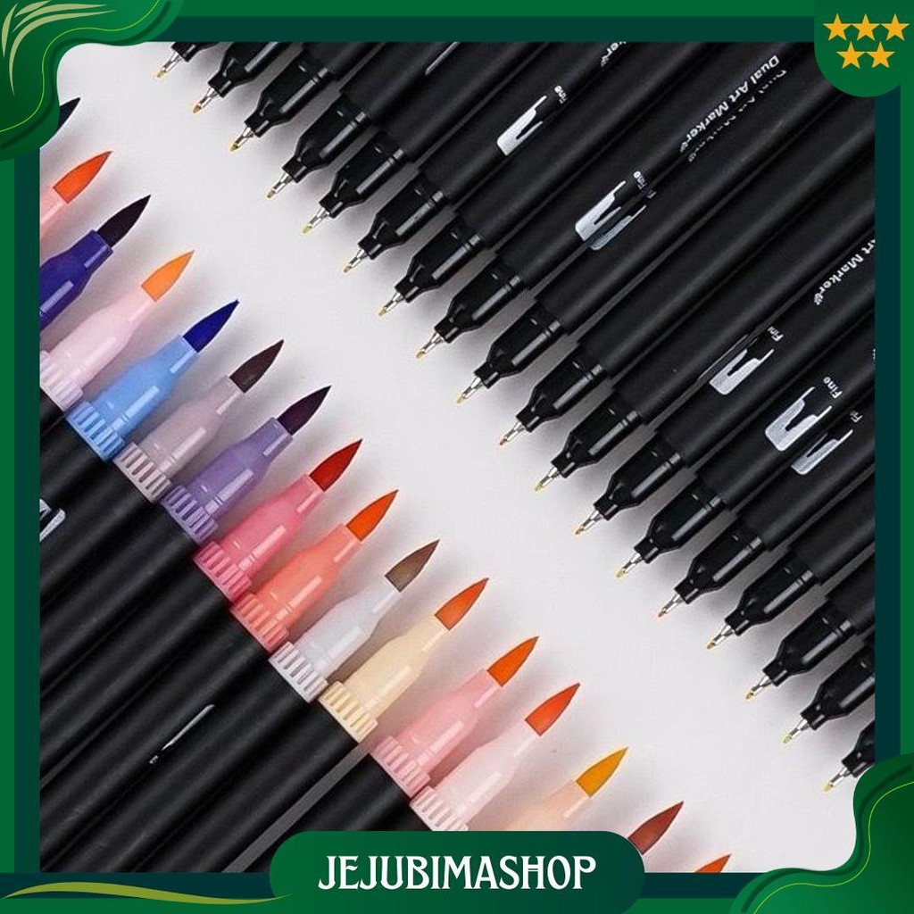 

Wd Spidol Warna Set 12/36/60/80/100/120 Spidol Brush Pen 2 Tips Spidol Set Marker Drawing Pen At01 Promo Puncak