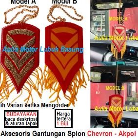 Kurapika Part aksesoris gantungan spion dalam mobil chevron akademi polisi (akpol) Berkualitas