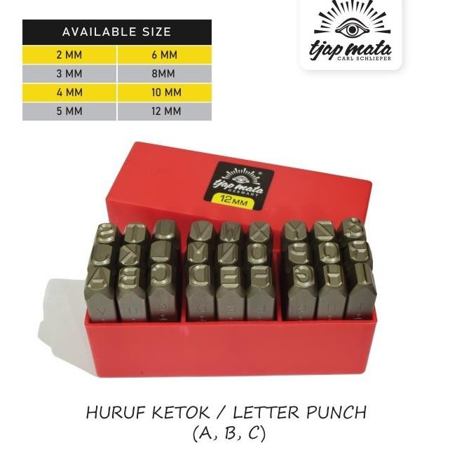 

Tjap Mata / Cap Mata Huruf Ketok / Letter Punch Co