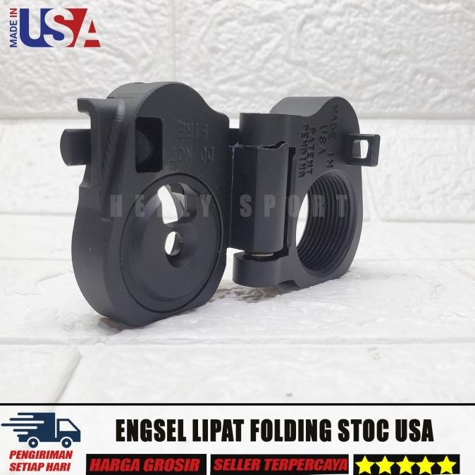 Terlaris Folding Stock Usa Popor Lipat Usa Anti Oblag Lipatan Popor Engsel Lipat Cnc Ready Stok
