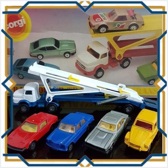 [BPI] CORGI JUNIORS ENGLAND MERCEDES TRANSPORTER SET