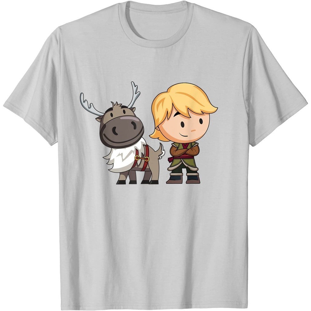 [ BIG SALE ] KAOS Dewasa Frozen 2 Sven and Kristoff Chibi