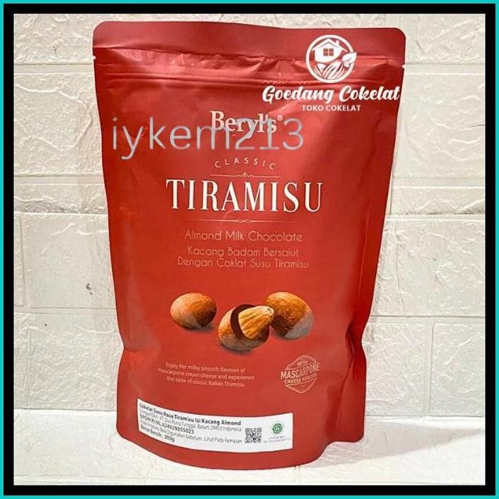 

BERYL'S BERYLS CLASSIC TIRAMISU ALMOND GREEN TEA MILK WHITE DARK CHOCOLATE WITH DRIED STRAWBERRY 300G